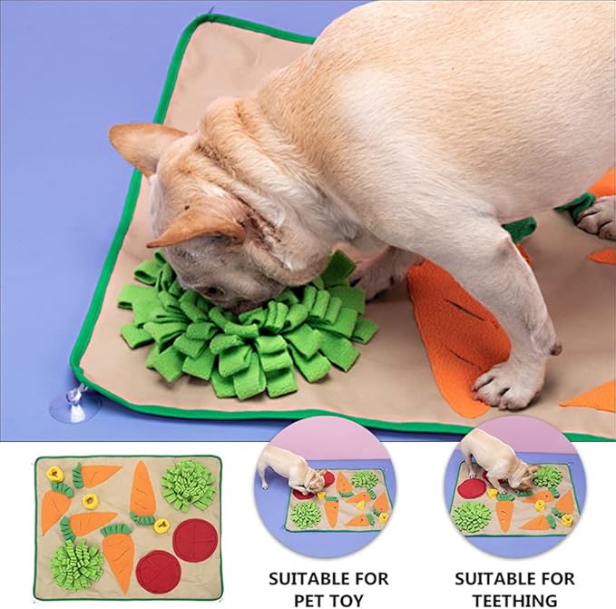 balacoo 1pc Pet Sniffing Cushion Toy Creative Dog Smell Mat for Interactive Puzzle Play Fleece Foraging Skills and Train Nose Work for Dogs