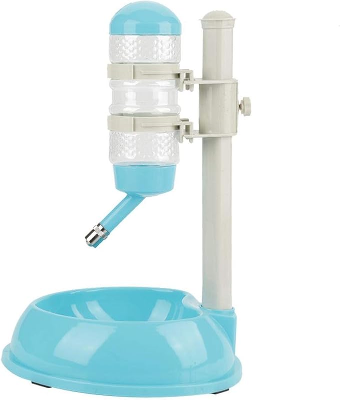 GLOGLOW Height Adjustable Pet Water Dispenser and Food Bowl Station, Automatic Dog Feeding System