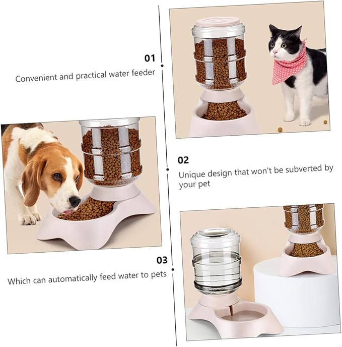 Automatic Cat Feeder Detachable Pet Food Dispenser for Cats and Dogs for Monitoring Convenient and Versatile Design for Animals