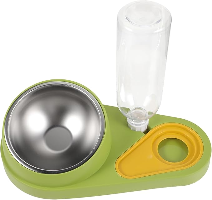 POPETPOP Pet Automatic Water Dispenser and Food Feeder Bowl for Dogs and Cats Detachable Easy to Fill and Pet Supplies