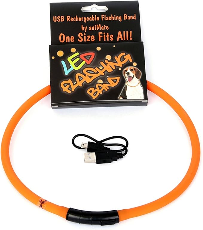 walkingMate Flashing LED Band, 70 cm, Orange