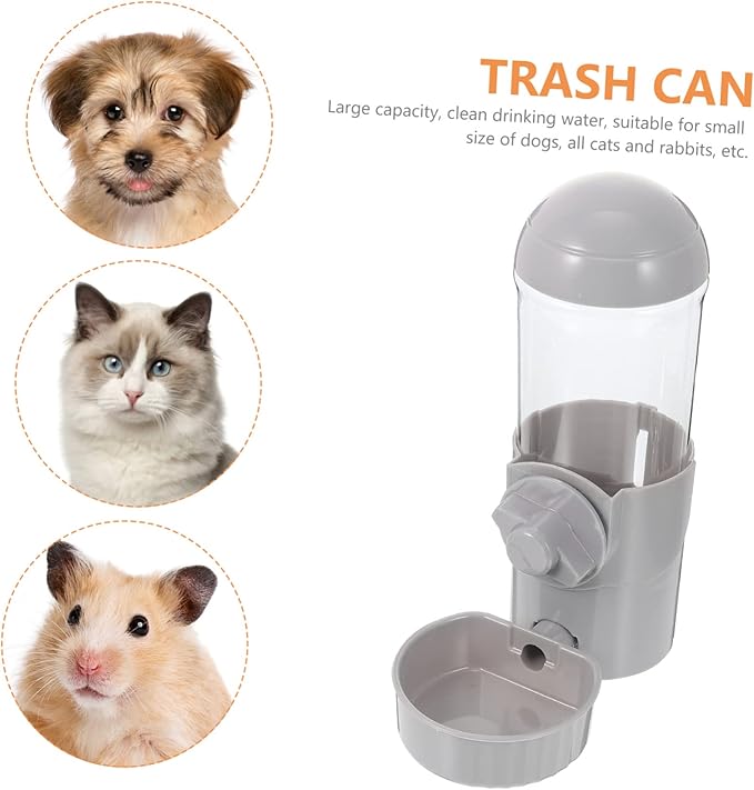 Automatic PET Water Feeder Hanging Dog Water Dispenser for Cats and Dogs Tip Design 2L Capacity Plastic