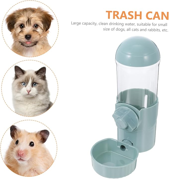 Milisten Pet Automatic Water Dispenser Hanging Waterer for Dogs and Cats Capacity Easy Install Water Feeding Tool for Crates and Cages Made of Durable Material