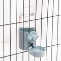 Automatic Pets Food Hanging Bowl for Cage Pet for Small &Medium Animals Cats Dogs Drinking Fountain(Pink)