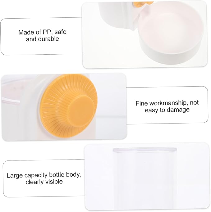VANZACK Automatic Pet Feeder and Water Dispenser for Dogs and Cats Wear-Resistant Hanging Design Convenient and Easy to Pet Accessory for Home Use and Travel