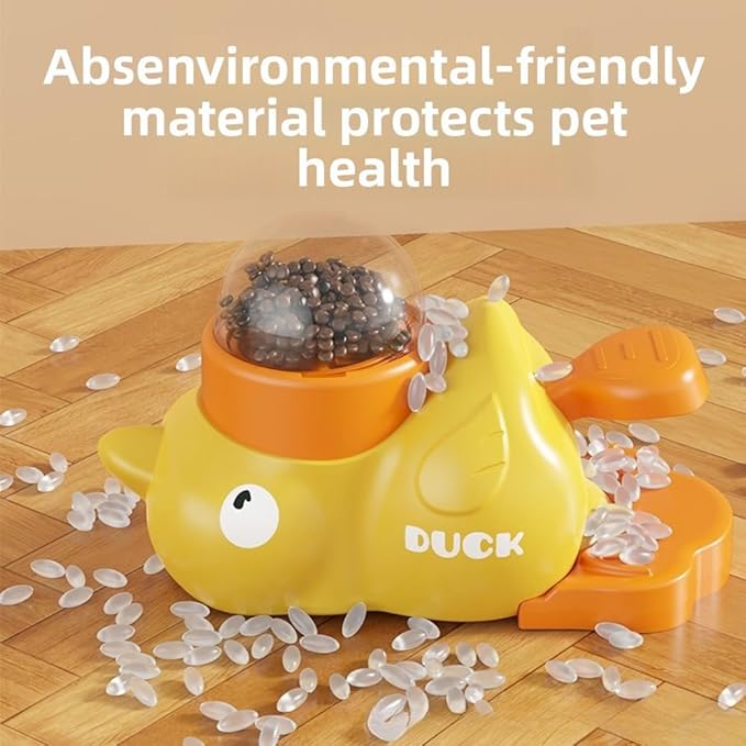 Dog Snack Auto Feeder - Food Toys | Turtle Toy Interactive for Pets, Mental Stimulation Training (Yellow)