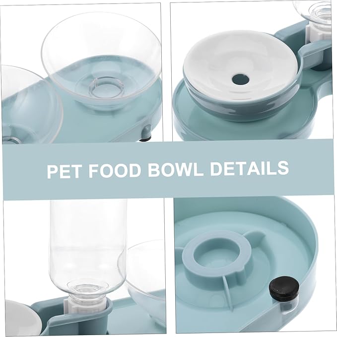 Automatic Cat Water Dispenser Raised Pet Feeder Bowl Tilt Bowls Pet Supply
