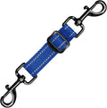 Dog Collar Safety Clip, Adjustable Backup Safety Strap, Double-Ended Leash Connector, High Reflectivity, Suitable for Dog Harnesses to Collar Safety Clips (Blue)