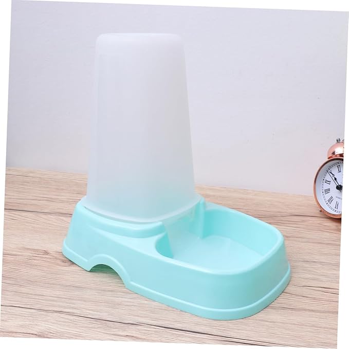 FRCOLOR 2pcs Automatic Pet Feeder Dispenser for Dogs and Cats Removable Washable Food Bowl Sky for Busy Convenient Dry Food Storage