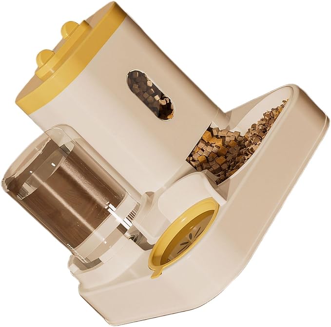 Automatic Pet Feeder with Water Dispenser - Self-Feeding Station for Cats and Dogs, Ideal for Home or Travel Use