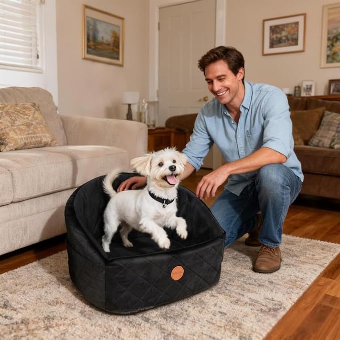 Soft Pet Car Travel Home Bed (Charcoal, Standard Version)