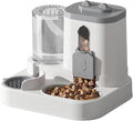Auto Dog Feeder - 2-in-1 Automatic Food Dispenser for Cats and Dogs, Large Pet Bowl for Treats and Meals, Suitable for Kittens, Small Medium Dogs, Indoor Home Feeding, Convenient Pet Supplies
