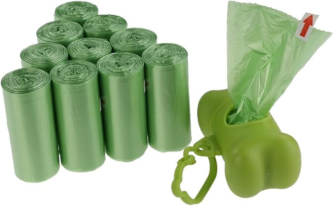 Kekow 1200 Counts Green Dog Waste Bags with 2 Dispensers, Unscented