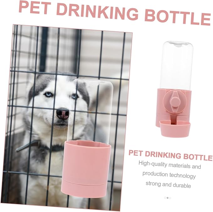 1Pc Hanging Automatic Water Feeder for Dogs Cats Pets Portable Water Dispenser with Bottle Design for Busy Pet Owners for Cages and Travel