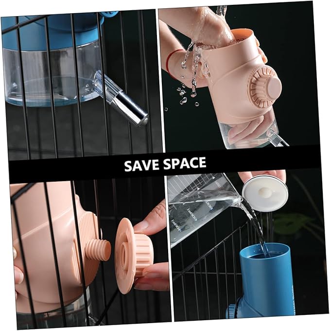 Automatic PET Water Dispenser Hanging Water Bottle Feeder for Dogs and Cats Easy to Install 1.5L Capacity Random Color