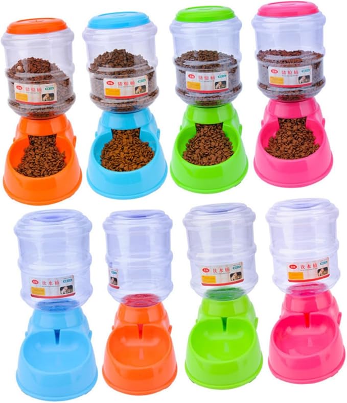 Automatic Feeder Capacity Pet Water Bowl Dog Slow Feeder Bowl Easy Clean Design