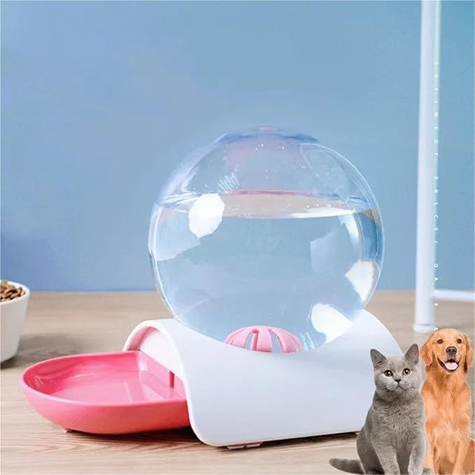 Compatible for 2.8L Ball Shaped Bowl Pet Cat Dog Automatic Water Dispenser Drinking Fountain Bowl Auto Feeder(Green)