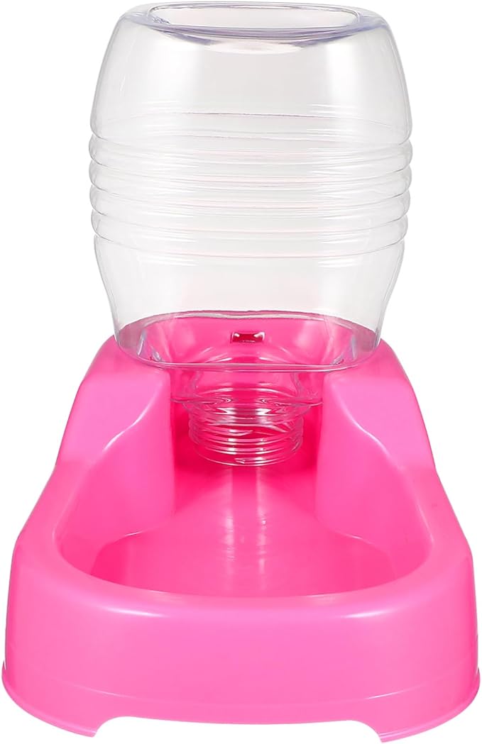 Generic Dog Water Feeder Water Dispenser for Dogs Food Automatic Feeder Automatic Water Bowl Food Pet Supplies Bowl Pet Water Bowl Stuff Dispenser Pink