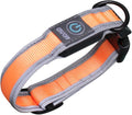 Happyyami 1pc Dog Collar Batteries Rechargeable Led Collar Pet Nylon Pet Supplies