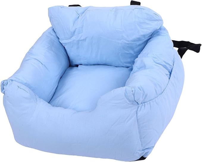 Dog Car Seat, 50x45x36cm Soft Comfortable Pet Carrier for Small Medium Dogs Cats, Universal Pet Bed Booster Cushion with Safety Belt, Accessories