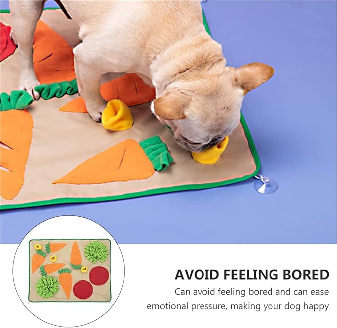 balacoo 1pc Pet Sniffing Cushion Toy Creative Dog Smell Mat for Interactive Puzzle Play Fleece Foraging Skills and Train Nose Work for Dogs
