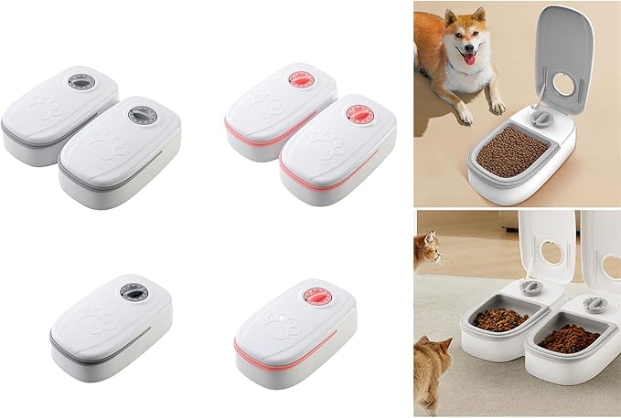 XISAOK Programmable Cat Feeder Automatic Food Dispenser for Small & Pets Electronic Portion Control