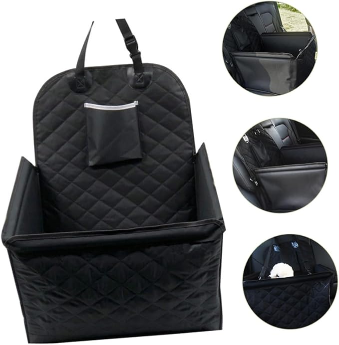 Happyyami Pet Car Seat Dog Car Seats for Dogs Thickened Cushion Non-Slip Safety to Clean