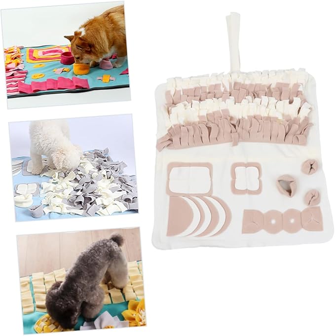 Pet Snuffle Mat for Dogs Interactive Foraging Feeding Blanket Removable Washable Nose Work Training Pad Great for Reducing Stress and Encouraging Play