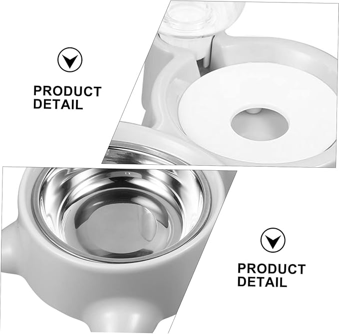 Angoily Pet Dog Food Bowl Automatic Water Dispenser Dual-use Feeder for Convenient Pet Hydration Nutrition Easy to Design