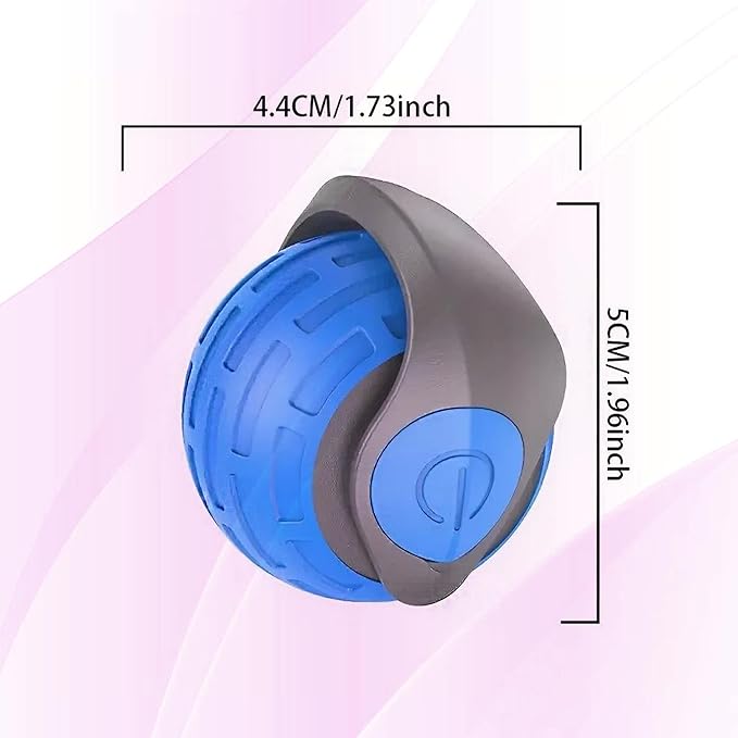 ZAHABI Speedy Tail 3.0 Automatic Dog & Cat Toy (2 Pack) – USB Rechargeable Rolling Ball with Soft Tail, Interactive Pet Toy for Puppies, Kittens & Active Pets (Blue & Orange)