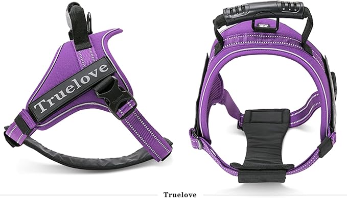 TRUE LOVE Dog Harness No-Pull Reflective Stitching Ensure Night Visibility Outdoor Adventure Big Dog Harness Perfect Match Puppy Vest TLH5753 Now Available in 6 Colors 6 Sizes