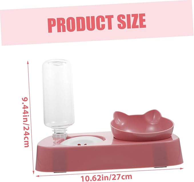 VANZACK Safe Pet Water Bowl Knock Feeder Automatic Dispenser for Cats Dogs Easy to Clean