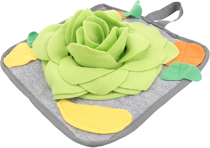 BESPORTBLE Rabbit Foraging Mat Interactive Slow Feeding Pad Intelligence Toy for Rabbits Nose Work Training Relief Pad Unique Pattern