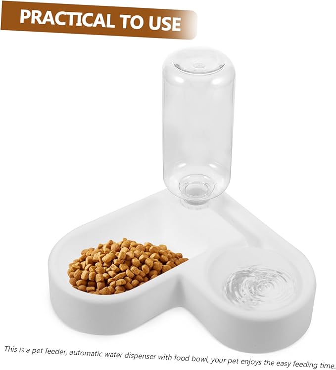 Multi-Function Cat Feeder Elevated Pet Food Bowl Automatic Water Container Cat Dog Food Holder Pet Supply