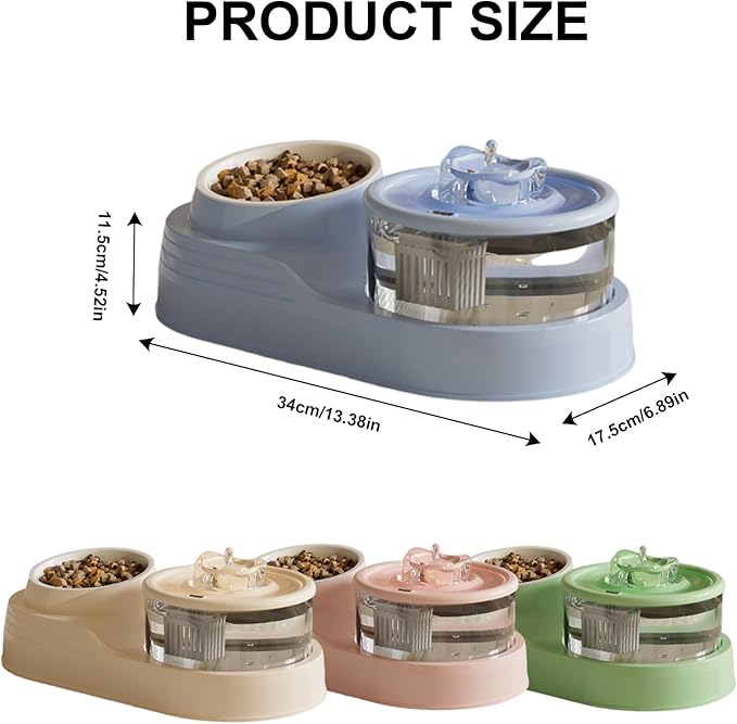 REDYY Automatic Pet Water Dispenser Set Large Capacity Spacious Pet Dispenser Antiskid Dog Water Station Pets Feeders