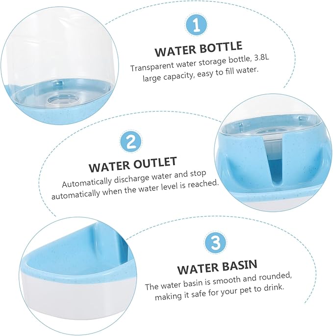 Pet Water Dispenser Automatic Cat Dog Feeder Capacity Easy Cleaning Water Fountain