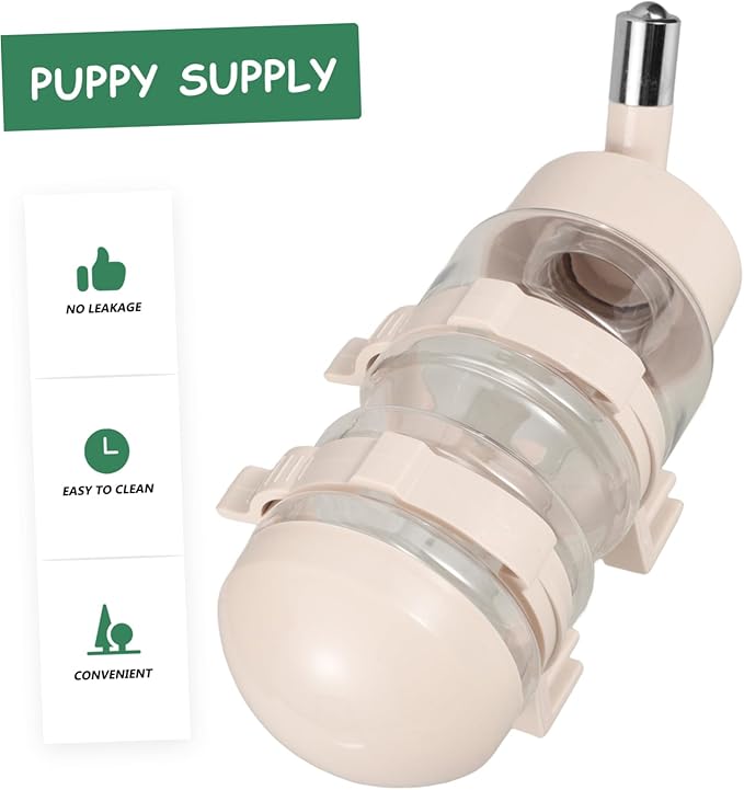 Pet Dog Water Feeder Automatic Hanging Dispenser for Dogs Cats Durable Spout Easy Installation for Pet Cages and Outdoor Use