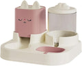 Automatic Feeder Waterer, Detachable 2 in 1 Pet Water Food Bowl with Water Dispenser for Outdoor