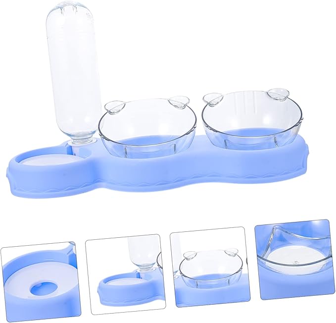 VICASKY Water Feeder Skid Pet Bowl Multi Use Detachable Water Dispenser for Dogs and Cats Convenient Feeding for Busy Pet Owners