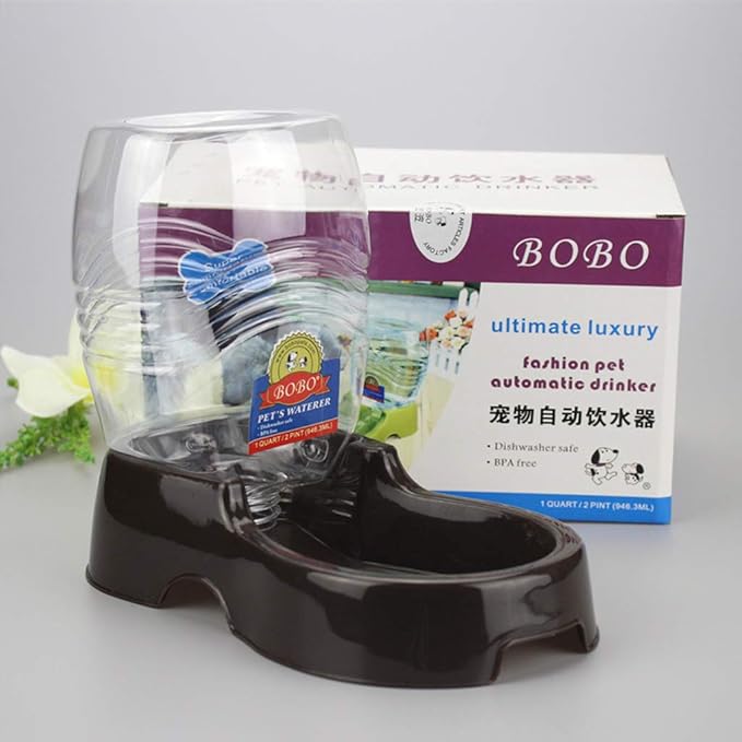 Pet Water Fountain Automatic Waterer Dish Bowl Feeder Dispenser for Dog Water Bowl