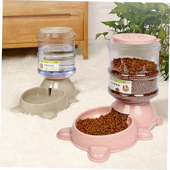 Totority Non-Skid Base Automatic Feeder Large Dog Bowl Easy Refill Food Dispenser Pet Feeder