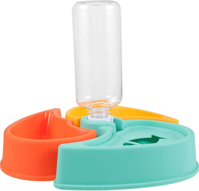 POPETPOP Wet Dry Pet Feeding Bowl Automatic Dog and Cat Water Dispenser Capacity Detachable Design for Easy Cleaning for Multi-pet Households Sturdy Construction
