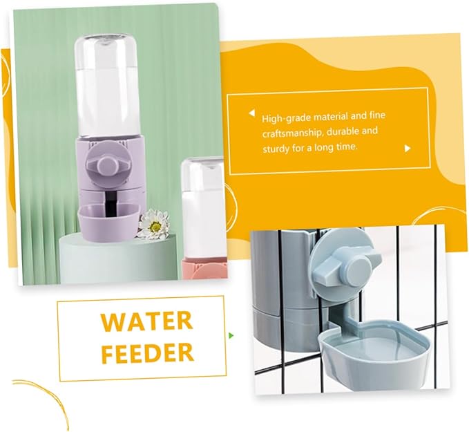 Automatic Feeder Pet Water Dispenser Hanging Dog Waterer Cat Water Bottle Rabbit Feeder Sturdy Capacity