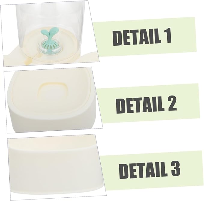 1pc Automatic Pet Water and Food Dispenser Feeder Smooth Design for Puppies and Kittens Keeps Room