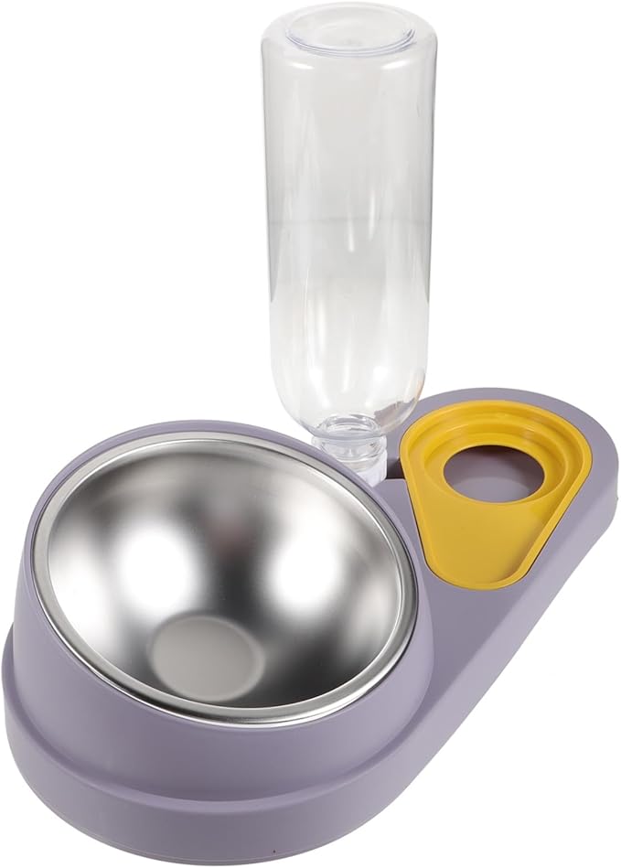 Milisten Automatic Feeder and Drinker for Dogs and Cats No Mess Dog Bowl Break Resistant Easy to Clean