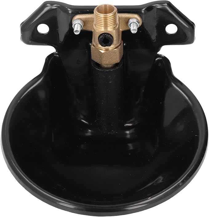 Goat Feeder, Automatic Water Bowl Farm Water Drinking Equipment with Copper Valve Goat Waterer Fountain Farm Feeding Water Bowl Automatic Water Dispenser for Dogs for Livestock