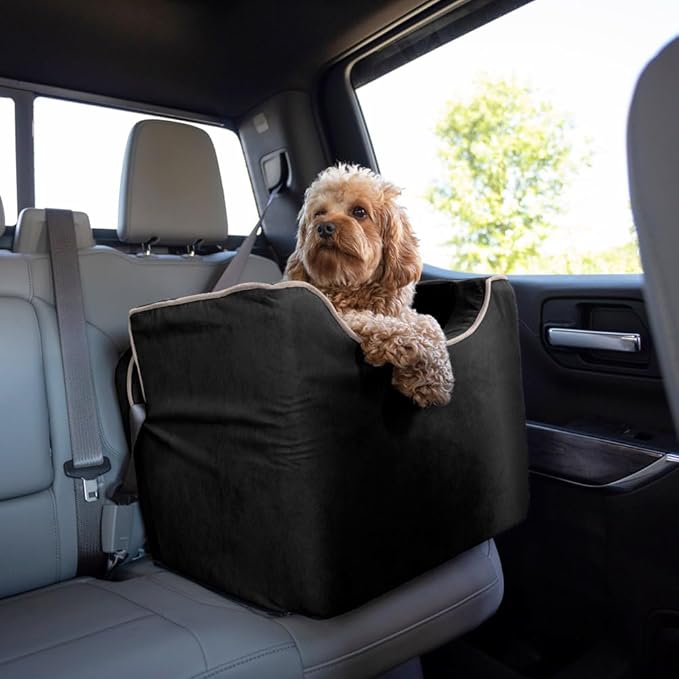 Small Snoozer Luxury Lookout Car Seat, Black and Herringbone