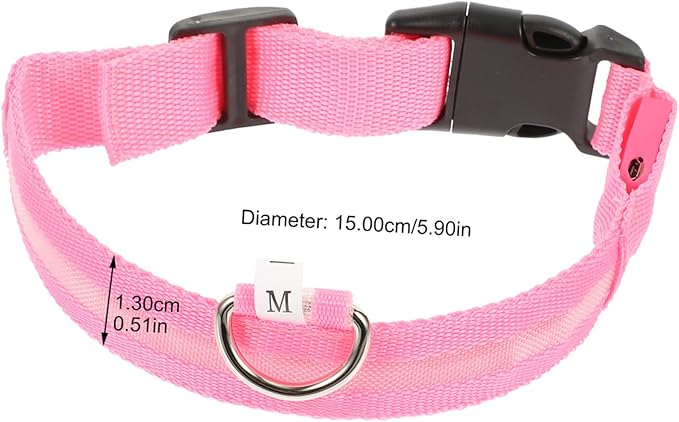 ibasenice 1set Rechargeable Led Dog Collar Neon Pet Neck Decor for Puppies Comfortable Skin-Friendly Design for Night Safety for