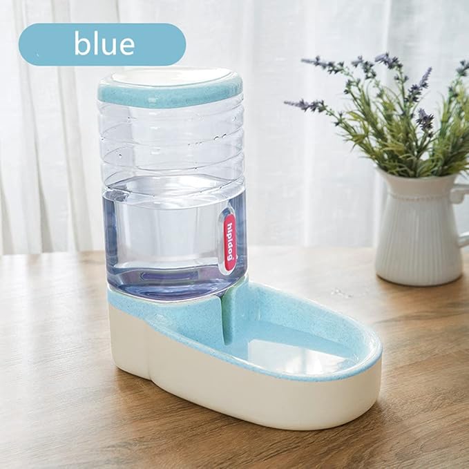 Pet Automatic Feeder Water Feeder Dog&Cat 3.8L 1pc (Blue Water Feeder)