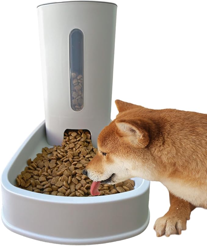 Automatic Dog Feeder and Cat Water Dispenser Set DogWater Bowl Dispenser for Cat Food Dispenser Automatic Water Dispenser for Dogs Cats Large Capacity Auto Refill Pet Feeder